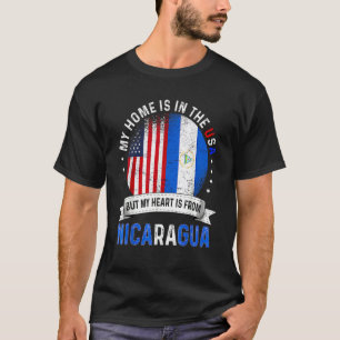 Nicaraguan American Patriot Heart kommer från Nica T Shirt