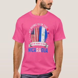 Nicaraguan American Patriot Heart kommer från Nica T Shirt