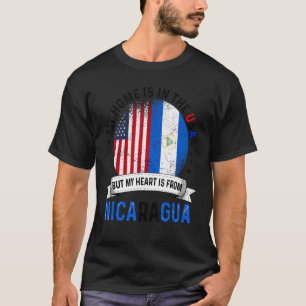 Nicaraguan American Patriot Heart kommer från Nica T Shirt