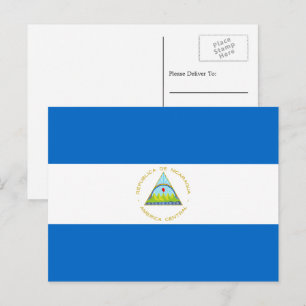 Nicaraguan Flagga, Flagga Nicaragua Vykort