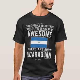 Nicaraguan Flagga Nicaragua Proud Nicaraguan Roots T Shirt