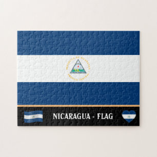 Nicaraguan Flagga & Nicaraguan land / Nicaragua Pussel