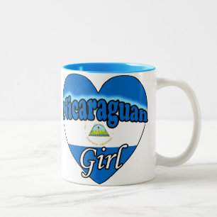 Nicaraguan Girl Två-Tonad Mugg