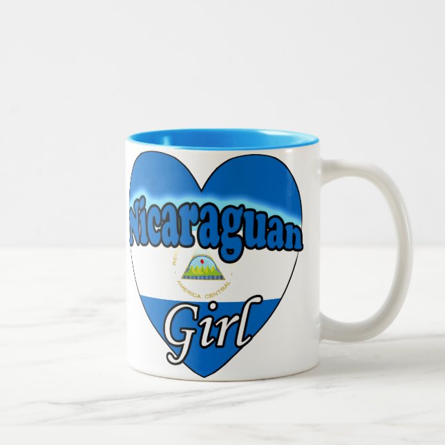 Nicaraguan Girl Två-Tonad Mugg (Höger)