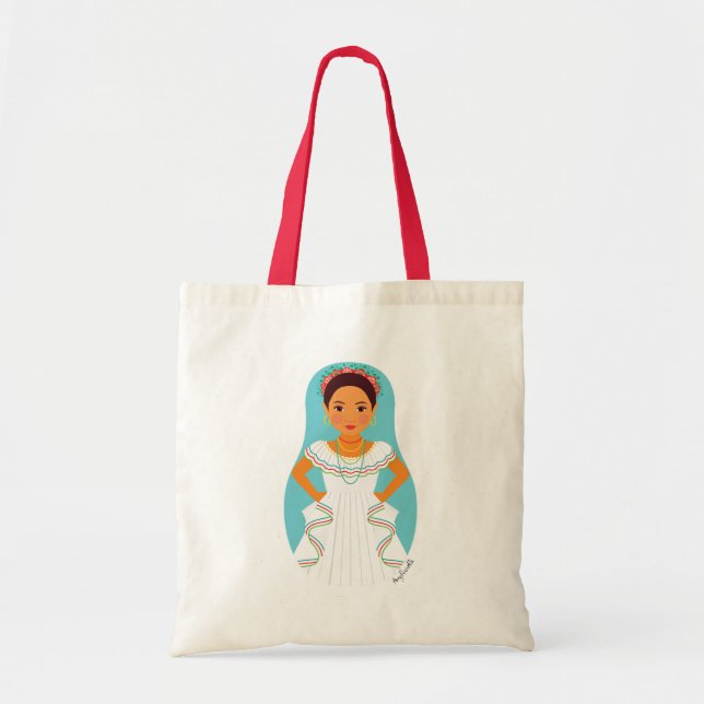 Nicaraguan Matryoshka Bag Tygkasse (Framsidan)