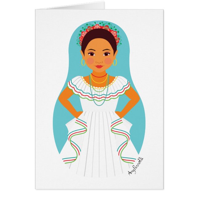 Nicaraguan Matryoshka Card OBS Kort (Framsidan)
