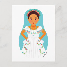 Nicaraguan Matryoshka Postcard Vykort