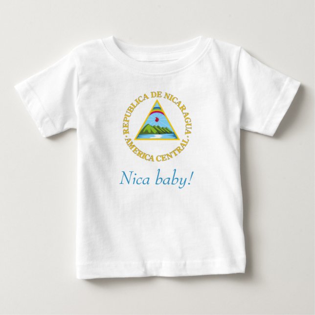 Nicaraguansk babyt-skjorta tee shirt (Framsida)