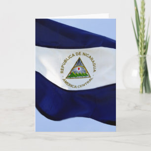 nicaraguansk flagga kort