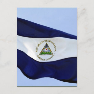 nicaraguansk flagga vykort