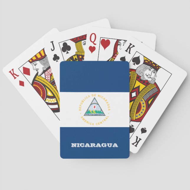 Nicaraguanska Flagga, nicaragua-spelkort Casinokort (Baksidan)
