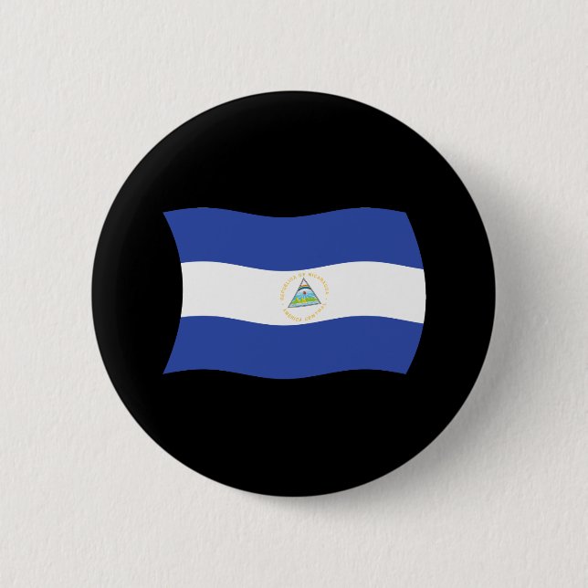 Nicaraguas flagg knapp (Framsida)