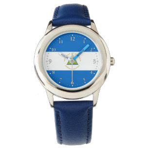 Nicaraguas flagga armbandsur
