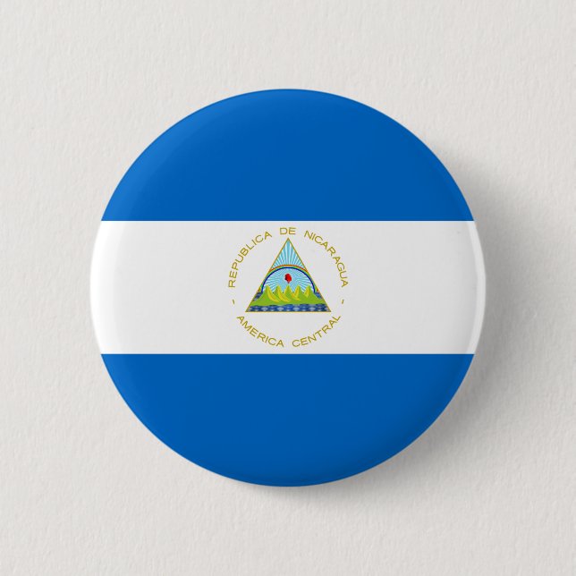 Nicaraguas flagga knapp (Framsida)