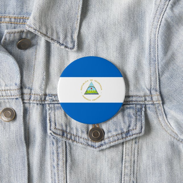 Nicaraguas flagga knapp (In Situ)