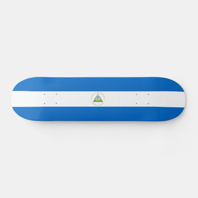 Nicaraguas flagga mini skateboard bräda 18,5 cm (Horz)