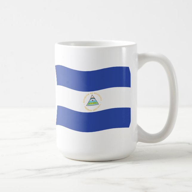 Nicaraguas flagga mugg (Höger)