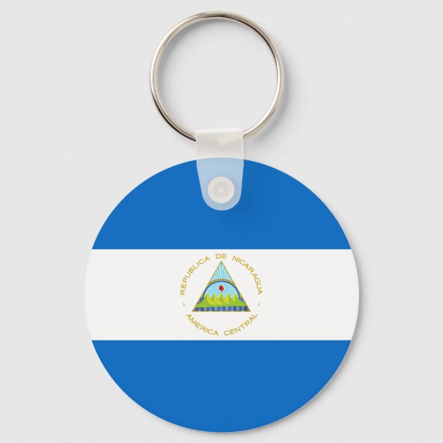Nicaraguas flagga nyckelring (Framsida)