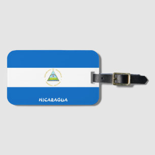Nicaraguas Flagga Patriotic Bagagebricka