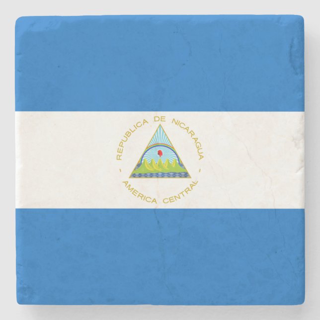Nicaraguas flagga stenunderlägg (Framsidan)