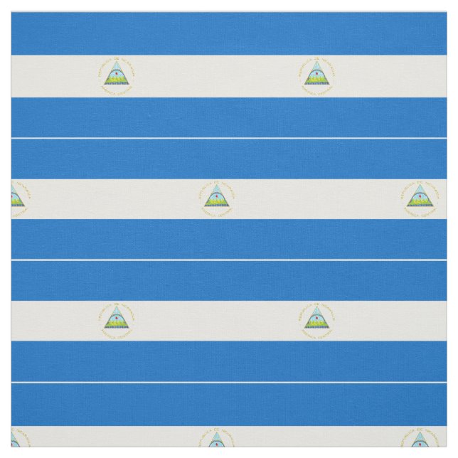 Nicaraguas flagga tyg (Provkarta)