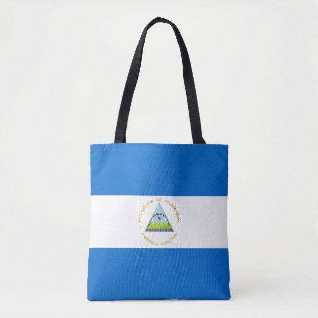 Nicaraguas flagga tygkasse (Framsida)