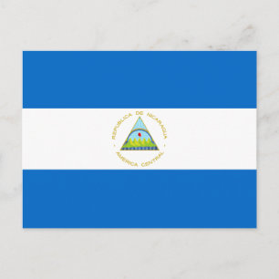 Nicaraguas flagga vykort