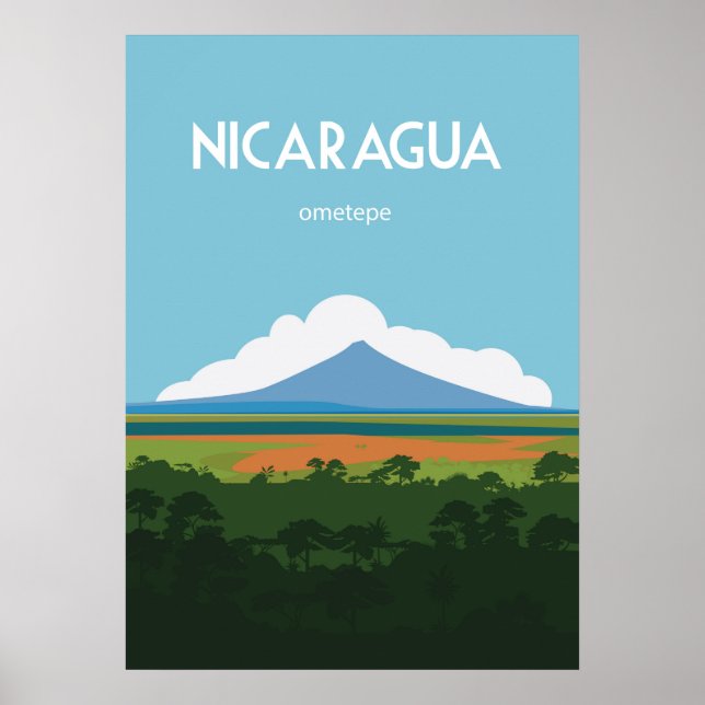 Nicargua vintage resor poster (Framsidan)