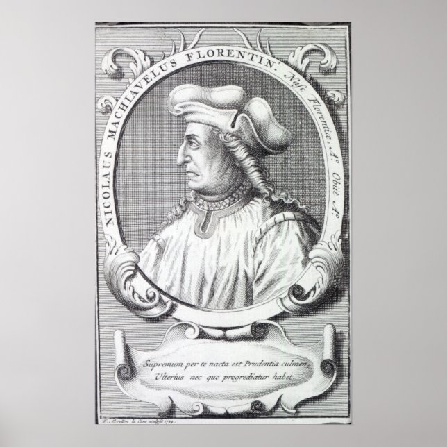 Niccolo Machiavelli, 1724 Poster (Framsidan)