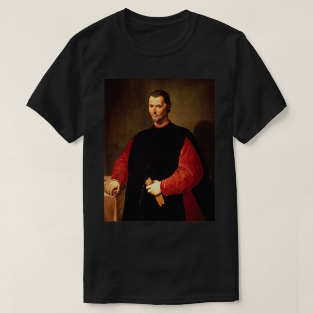 Niccolo Machiavelli T Shirt (Design framsida)