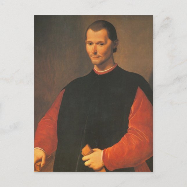 Niccolò Machiavelli Vykort (Framsida)