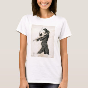 Niccolo Paganini (1782-1840) som leker fiolen, 1 Tee Shirt