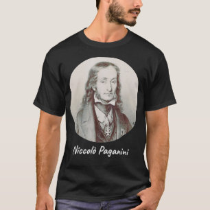 Niccolo Paganini Composer Porträtt T Shirt