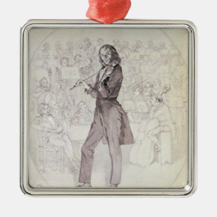 Niccolo Paganini, violinist Julgransprydnad Metall