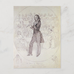 Niccolo Paganini , violinist Vykort