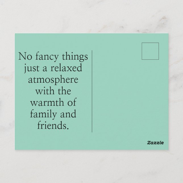 Nice Bröllop-kort Vykort (Baksida)