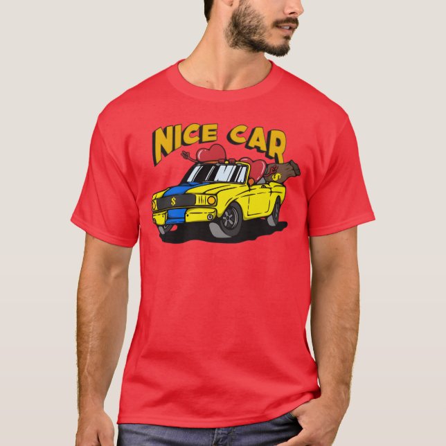 Nice Car Art family T Shirt (Framsida)