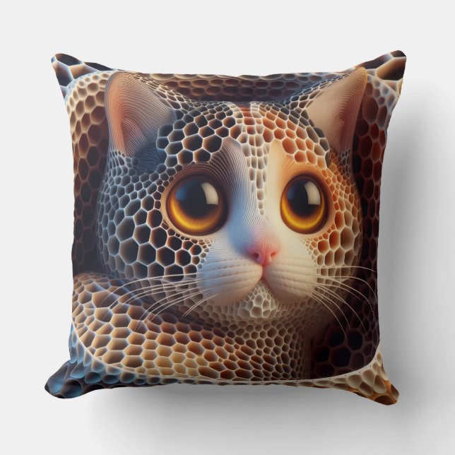 Nice CatThrow Pillow Kudde (Framsida)
