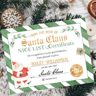 Nice-certifikat godkänt Jultomten Poster