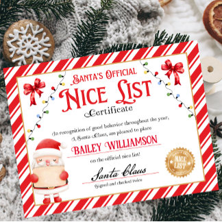 Nice-certifikat godkänt Jultomten Poster