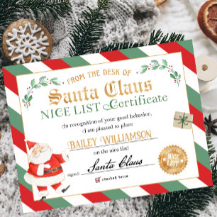 Nice-certifikat godkänt Jultomten Poster