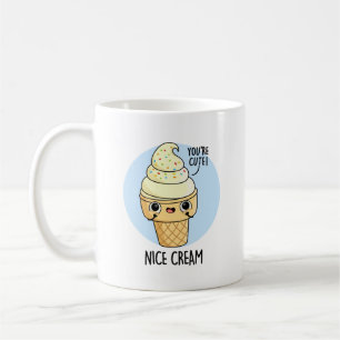Nice Cream Funny Ice Cream Pun Kaffemugg