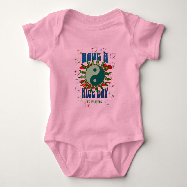 NICE DAY, Baby Bodykostym T Shirt (Framsida)