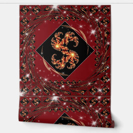 "Nice Day" Luxury Wallpaper: Red Swirl Fractal Ene