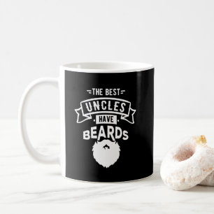 Nice de bäst unclesna har skäggtrycket kaffemugg
