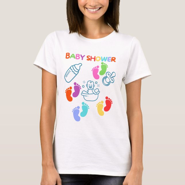NICE DESIGN FOR BEBY SHOWER Family Mat T Shirt (Framsida)