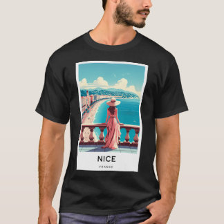 Nice Frankrike - Digital Art Poster T Shirt
