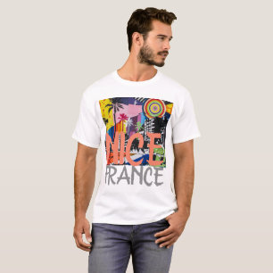 Nice Frankrike, Graffiti Mural Shirt, Manar 2 T Shirt