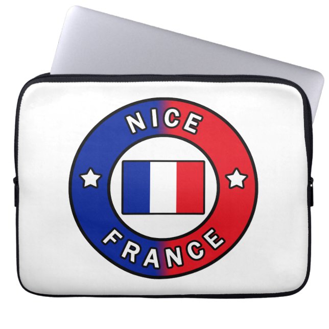 Nice Frankrike Laptop Fodral (Framsidan)