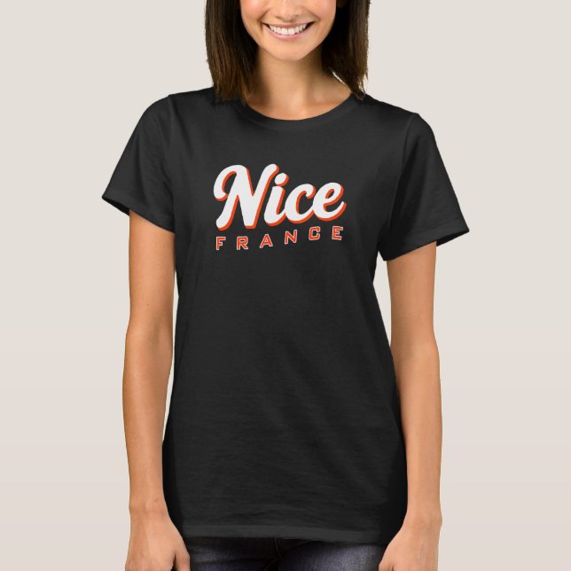 Nice Frankrike T Shirt (Framsida)